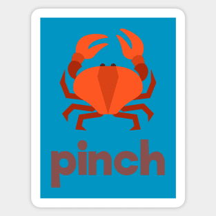 Crab pinch Sticker